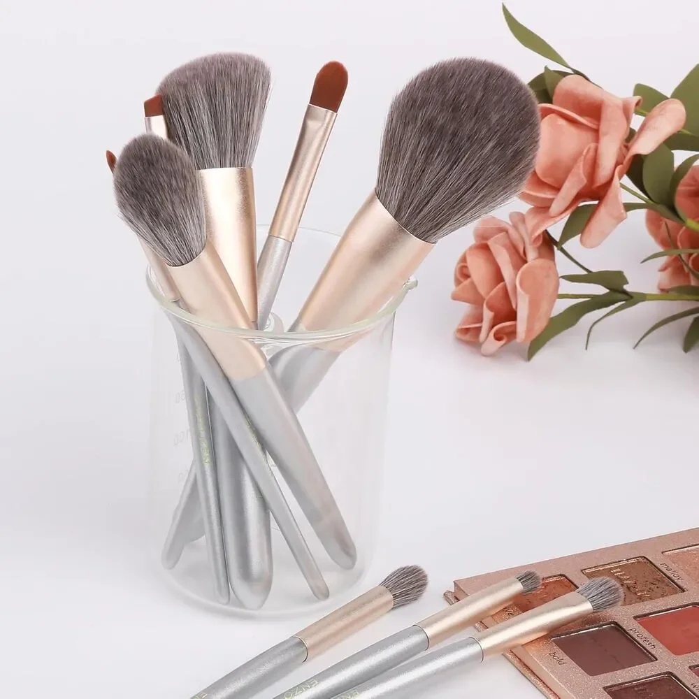 Luxury Enzo Ken 9pcs Professional Unique Cosmetic Makeup Brushes Set with Case